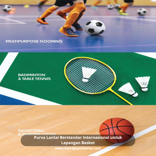 Purva Lantai Berstandar Internasional untuk Lapangan Basket