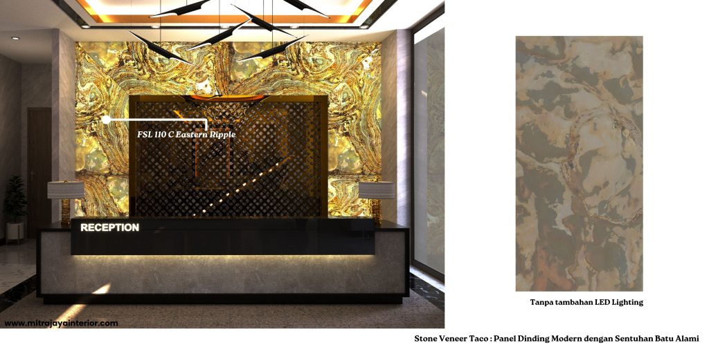 Stone Veneer Taco : Panel Dinding Modern dengan Sentuhan Batu Alami